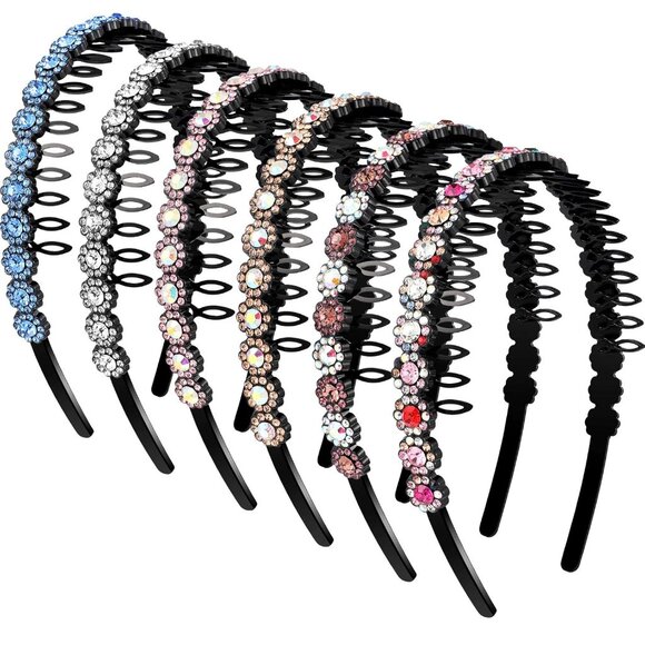 Accessories - 6 Pcs Headband with Teeth for Women, non Slip Beaded Hair Band for Women and Gir